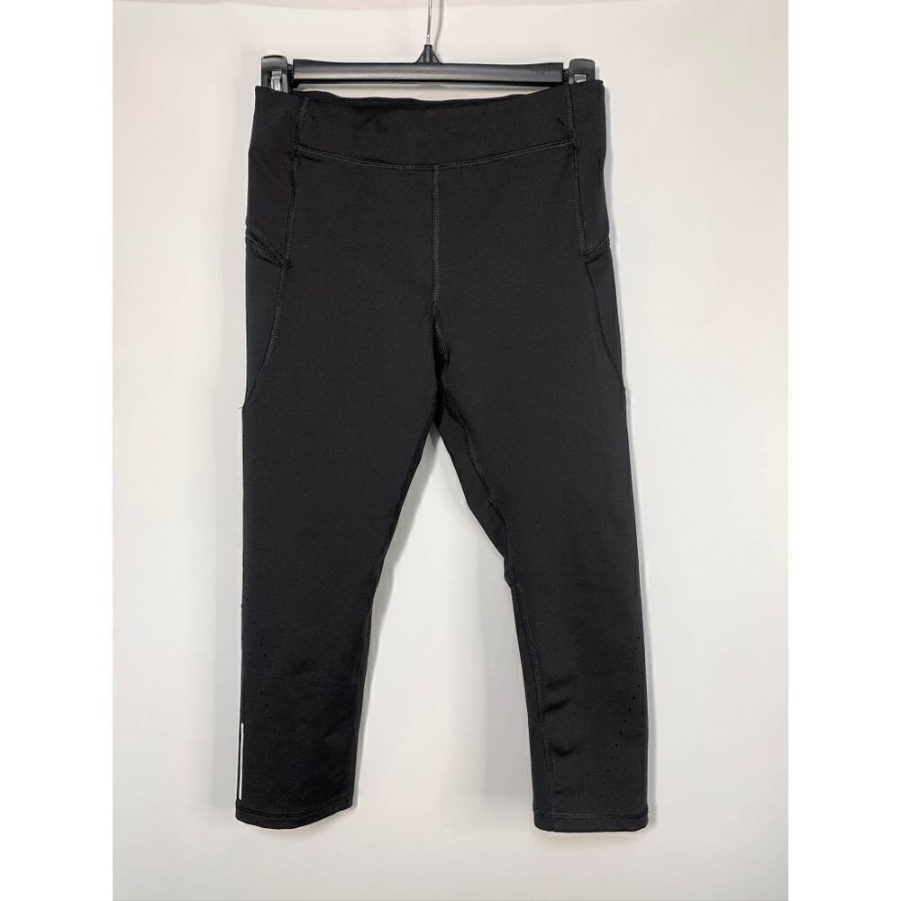 Champion Women's Activewear Legging Pants Cropped Stretch Waist Black Small